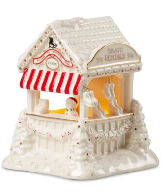 Mistletoe Village Skate Rink Lit Figurine, Exclusively at Macy’s