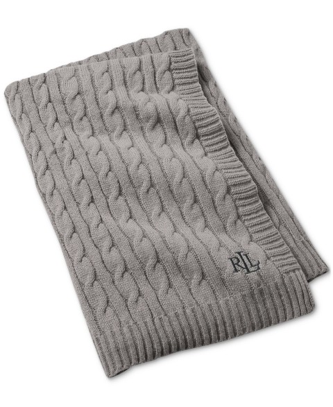 Плед Lauren Ralph Lauren Jamie Cable-Knit 127x152 см