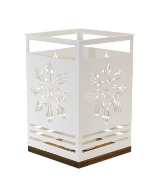 Snowflake Candle Holders for Elegant Winter Lighting (Set of 2)