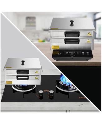 WeChef 2 Layer Rice Noodle Roll Steamer Machine Stainless Steel Extra Tray Cheung Fun