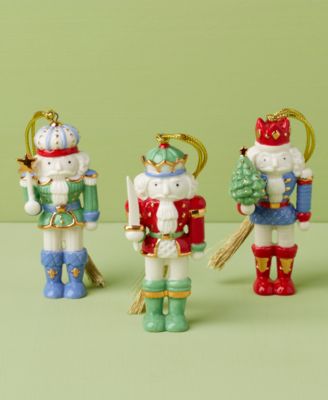 Christmas Nutcracker Ornaments, Set of 3