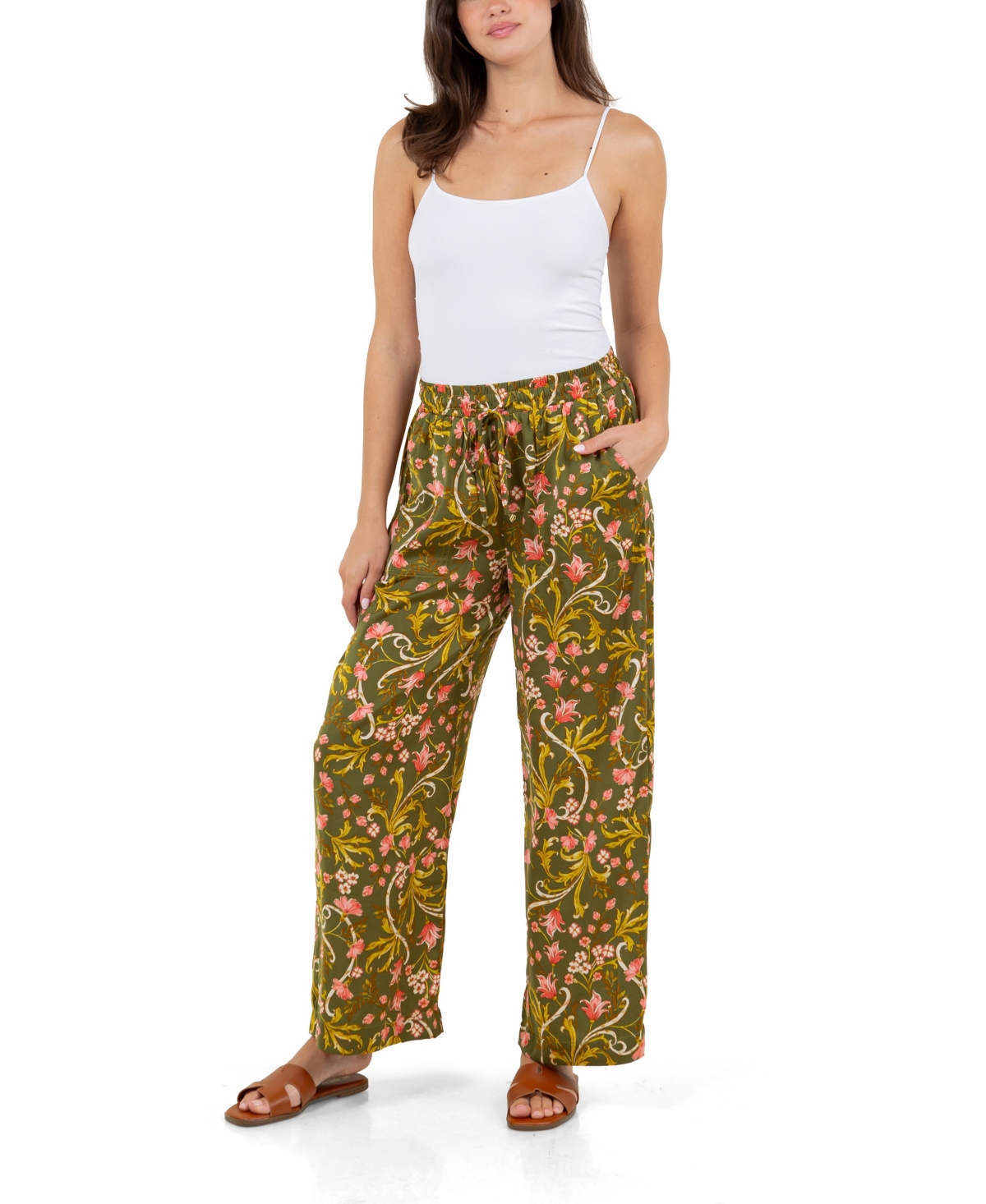 Women's Print Drawstring Pant - MBL Paisley Jubilee