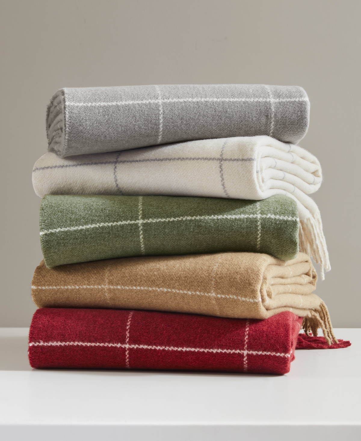 Charter Club Windowpane Throw, 50