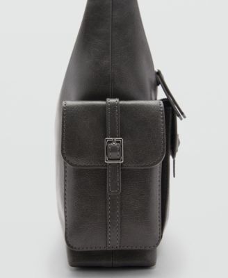 MANGO Women's Cargo Pockets Shoulder Bag