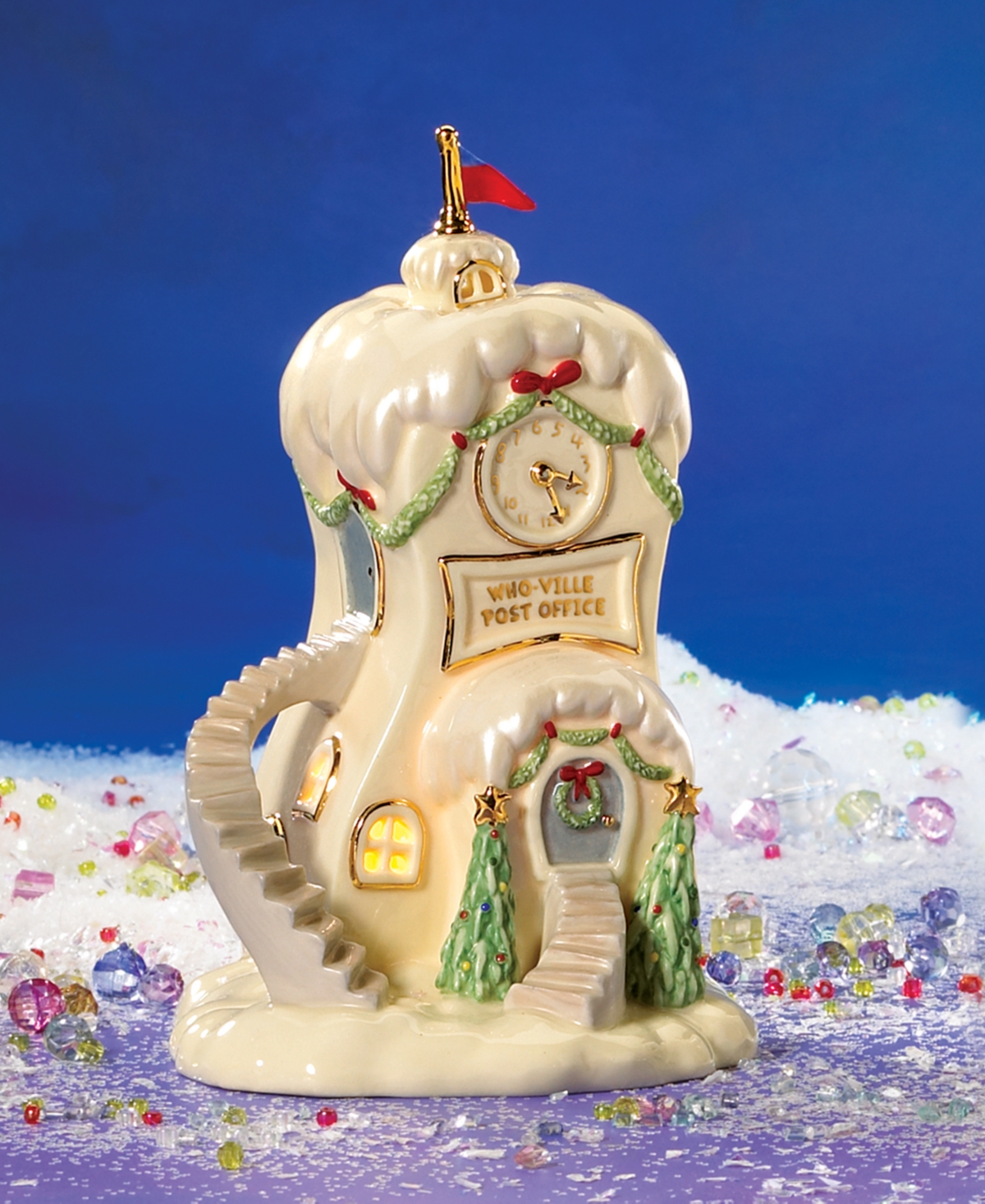 Lenox Whoville Post Office Led Figurine In No Color