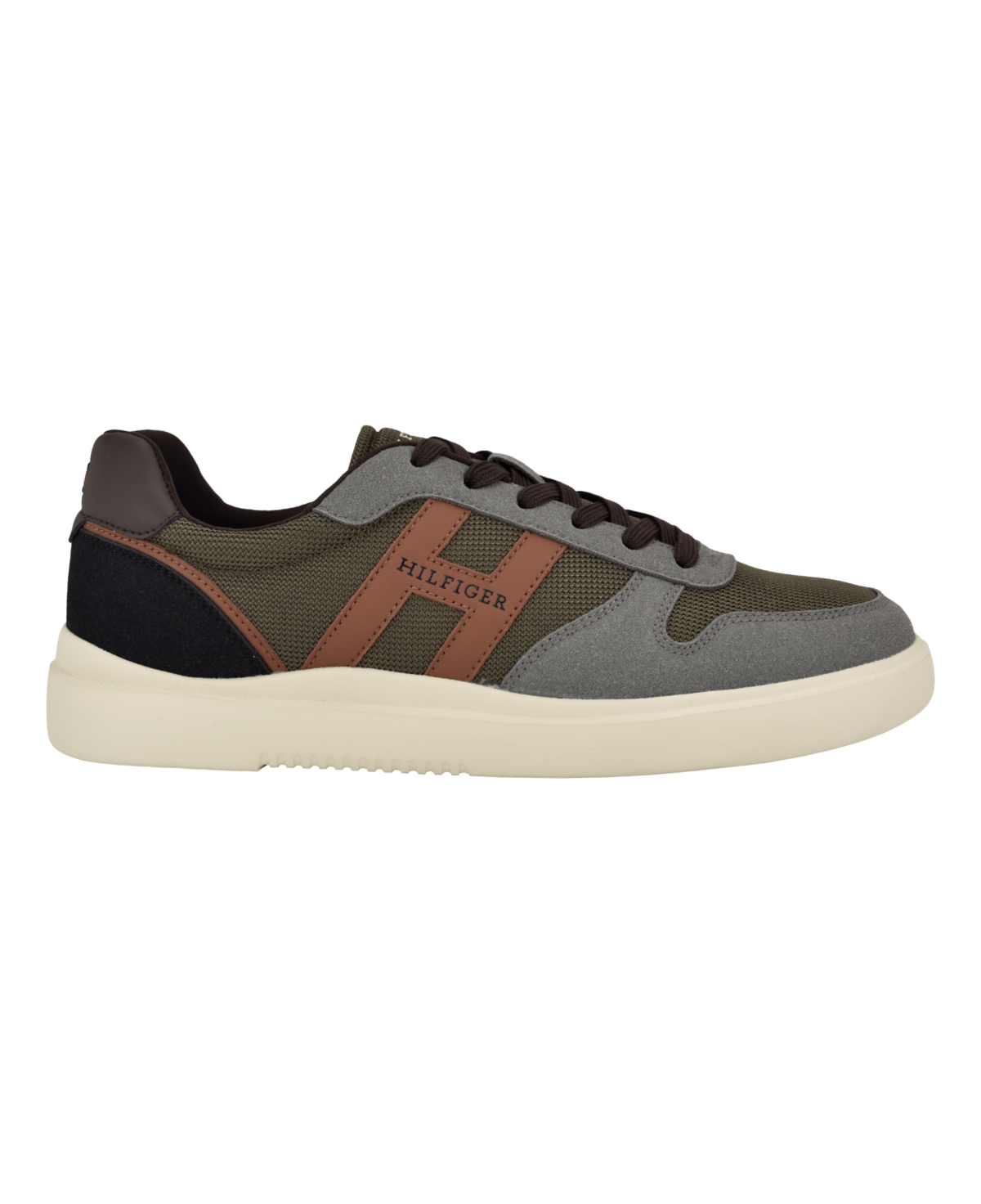 Tommy Hilfiger Men's Cetus Casual Lace Up Sneakers In Grey Multi
