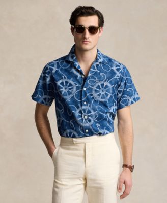 Polo Ralph Lauren - Men's Classic-Fit Cotton-Linen Camp Shirt