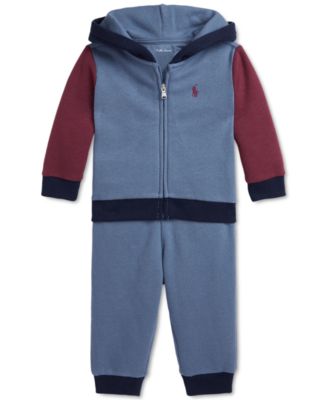 Polo Ralph Lauren - Baby Colorblocked Fleece Hoodie & Pants Set