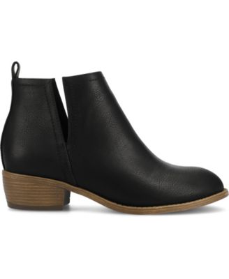 Women's Rimi Notched Ankle Stacked Heel Booties