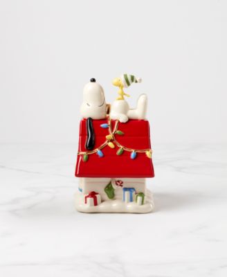 Snoopy & Woodstock Figural Covered Candy Jar