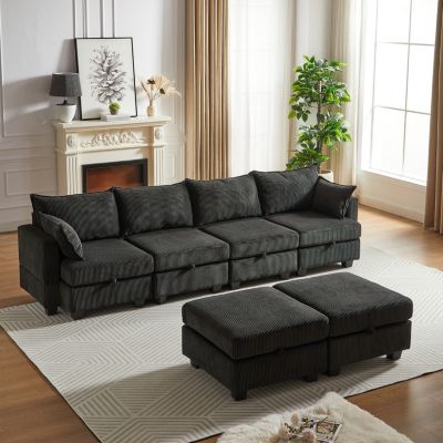  Flexible Modular Sectional Sofa with Storage