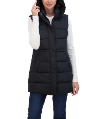 Women's Puffer Vest With Drawstring Waist