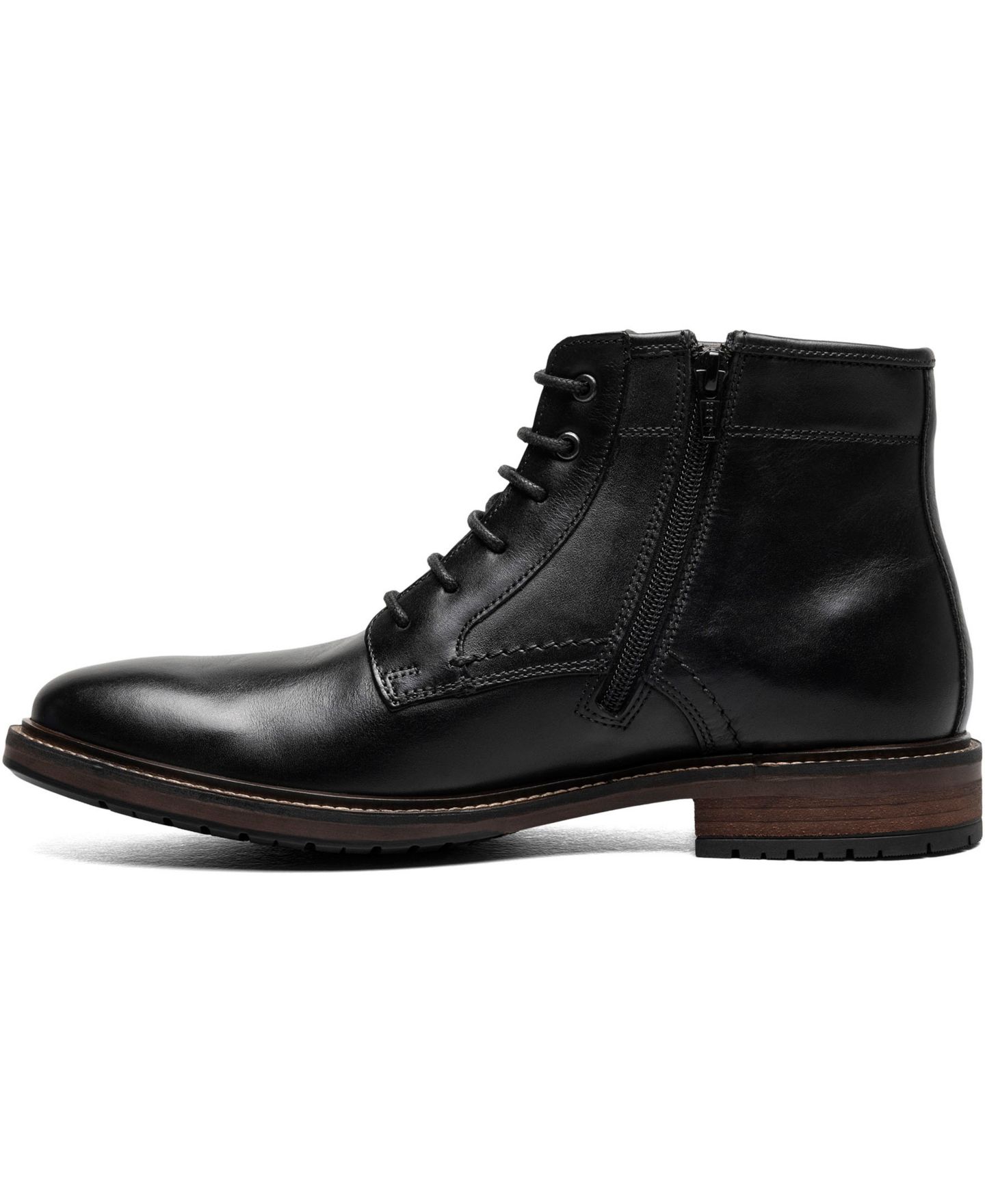Мужские ботинки Florsheim Forge Plain Toe Lace Up Boot, цвет: Чёрный — фото 3