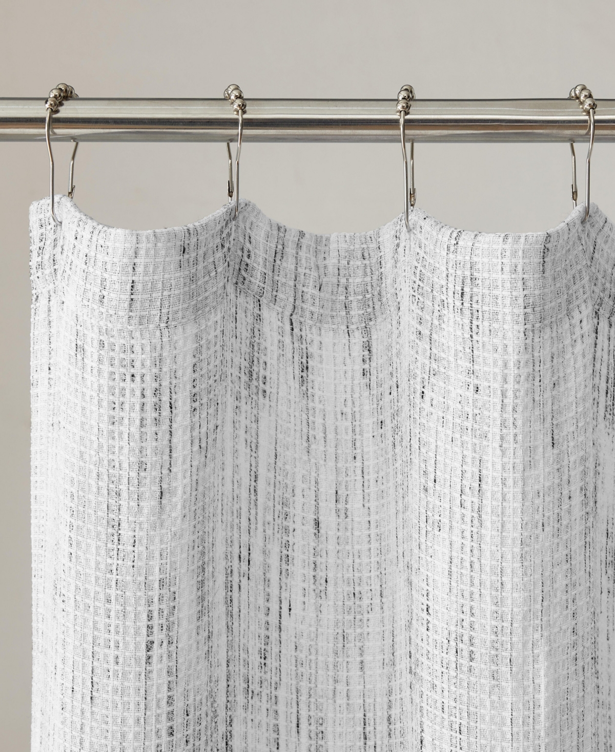 CALVIN KLEIN SPECKLED WAFFLE SHOWER CURTAIN, 70" X 72" 