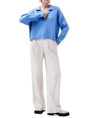 Women's Vhari Collared Long-Sleeve Sweater 