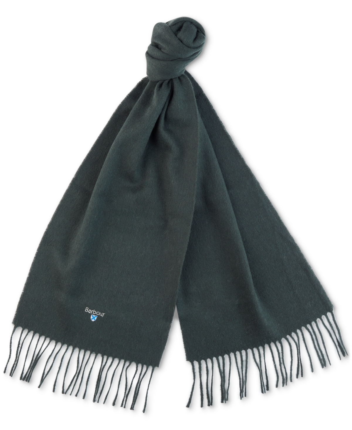 Barbour Men's Solid Wool Scarf, Created For Macy's In Charcoal