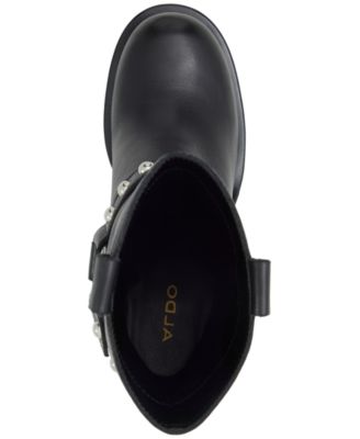 Women's Albai Motorcycle Stud Ankle Booties