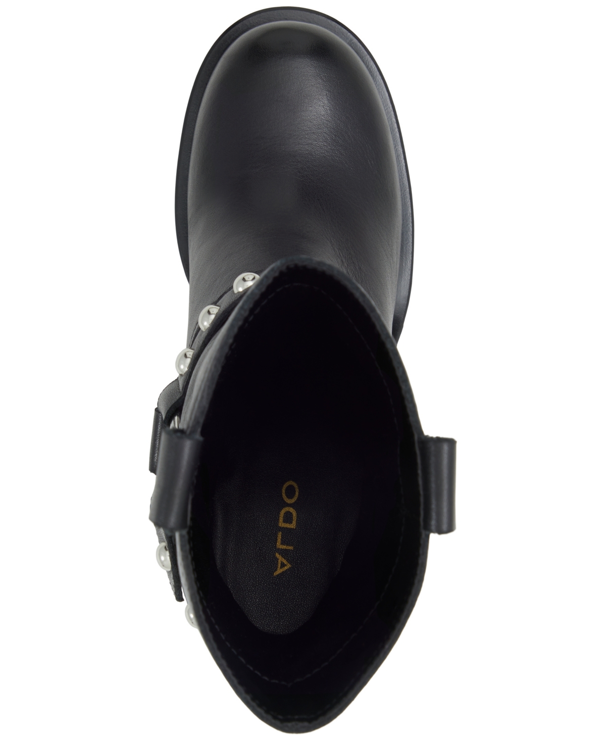 Shop Aldo Women's Albai Motorcycle Stud Ankle Booties In Black