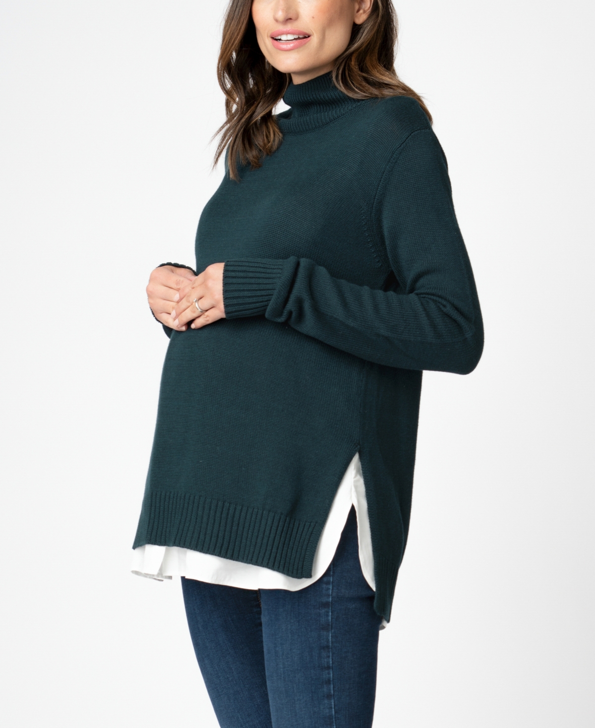 SERAPHINE WOMEN'S 2 IN 1 MATERNITY TO NURSING SWEATER 