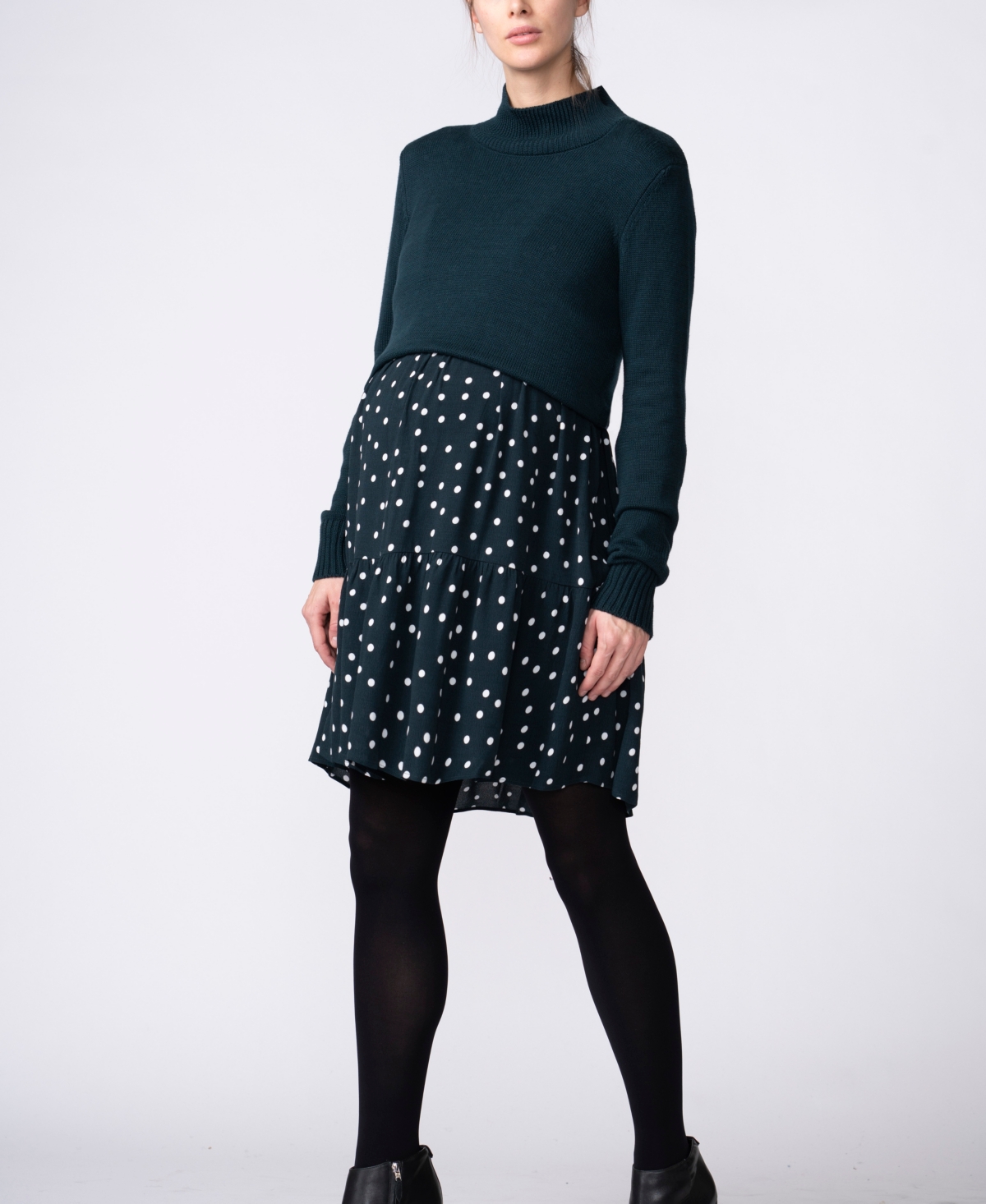 SERAPHINE WOMEN'S MATERNITY TO NURSING SWEATER DRESS 