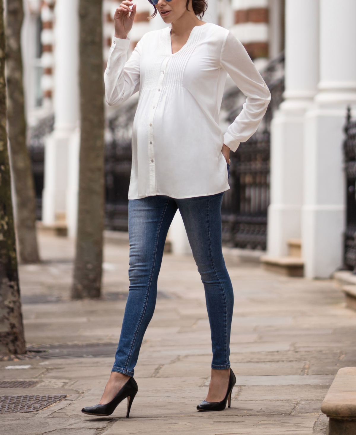 Seraphine Women'sMaternity Blouse - Ivory
