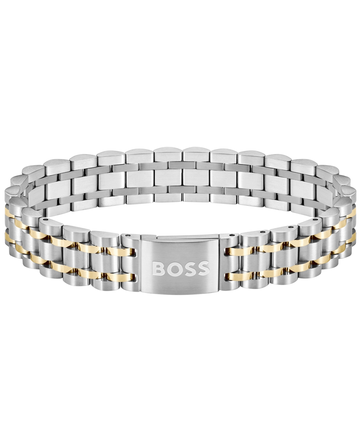 Hugo Boss Men's Owan Two-tone Stainless-steel Bracelet In Two-tone