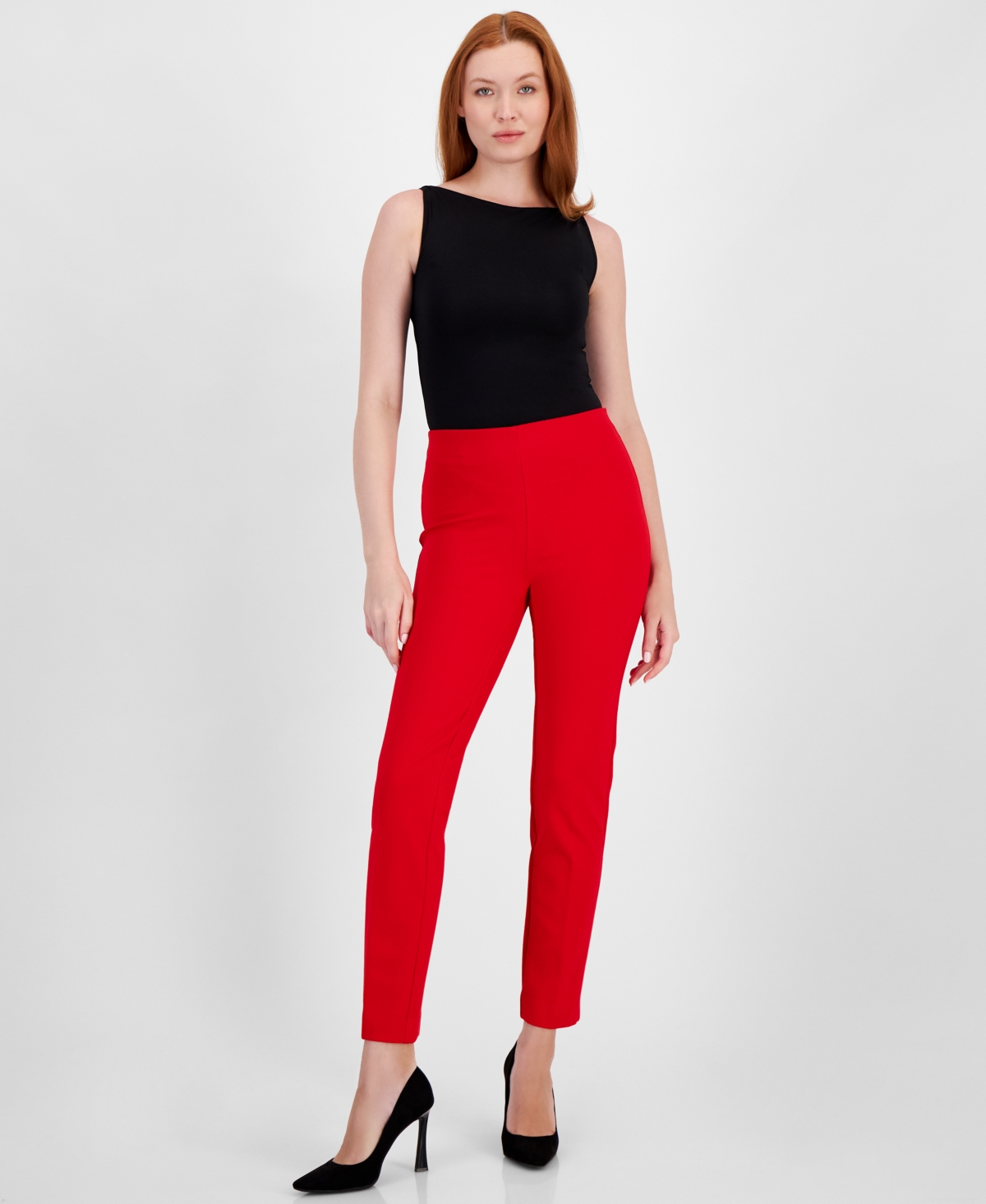 Anne klein red pants online