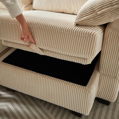 Streamdale Modular Sectional Sofa with Storage and Convertible Sleeper