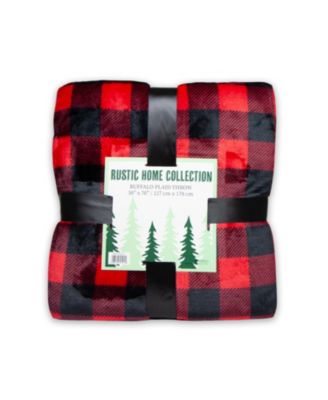Arkwright Rustic Home Buffalo Plaid Throw Blanket, 50" x 70"