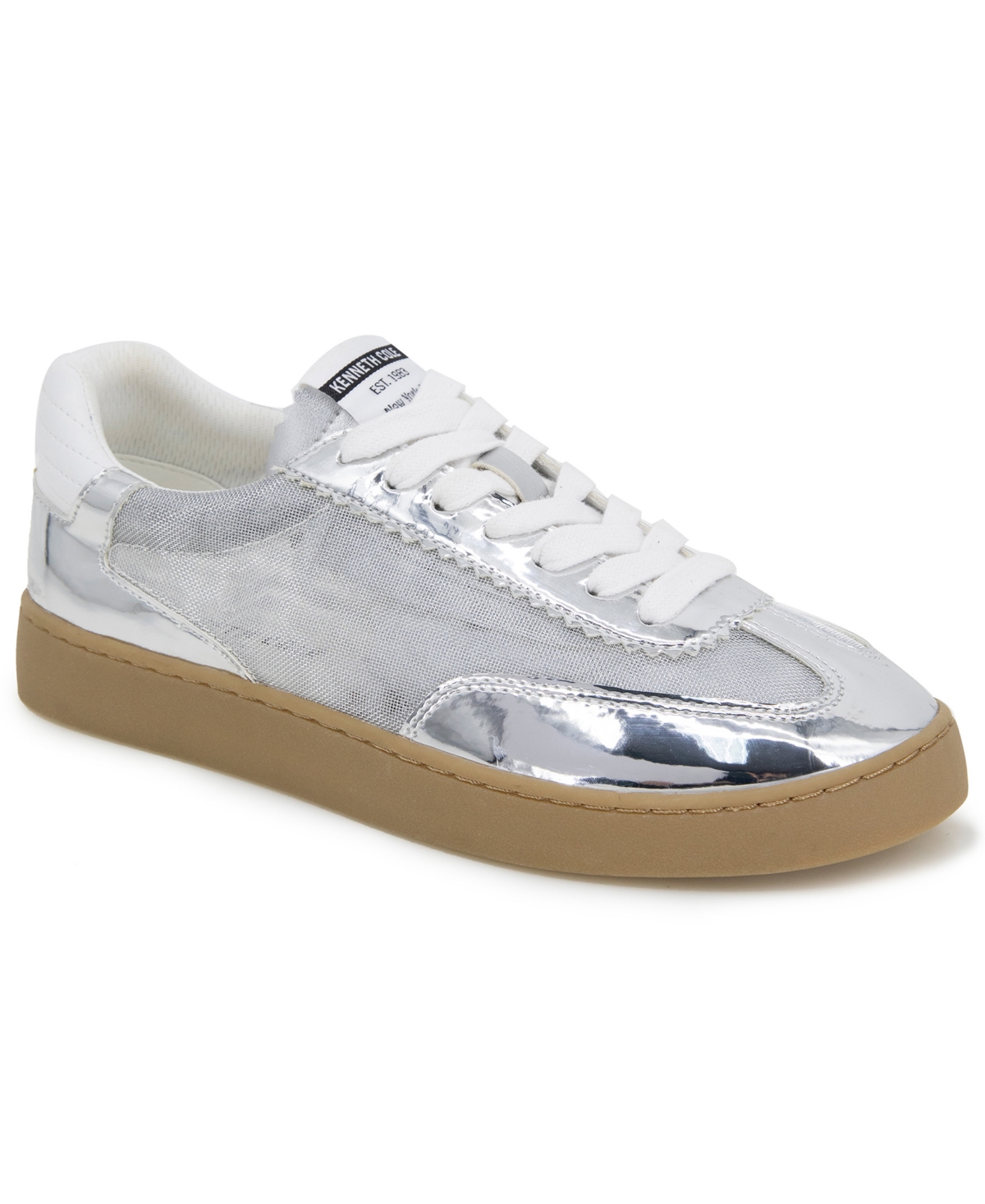 Shop Kenneth Cole New York Women's Sam Sneaker In Silver Mesh