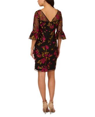 green emerald velvet dress Jasmine 3D Floral Embroidered Mini Dress | Ready-To-Ship main image 0