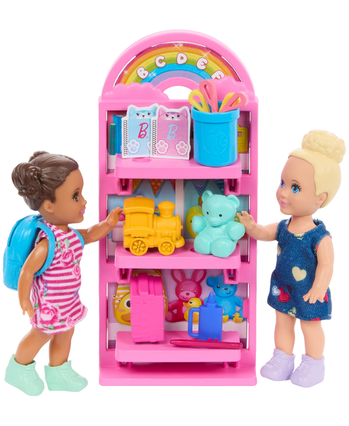 Shop Barbie I Love School Classroom Playset With 1 Fashion Doll, 2 Small Dolls 20+ Accessories In Multi-color