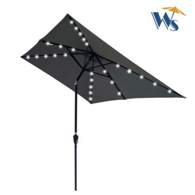 Streamdale 10' x 6.5' Solar LED Patio Umbrella