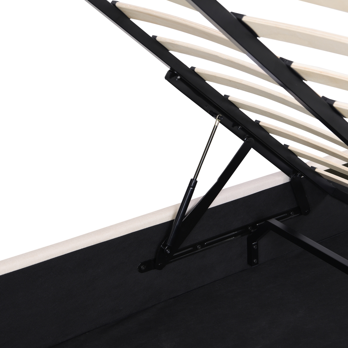 Streamdale Furniture Full Size Upholstered Platform Bed With A Hydraulic Storage System