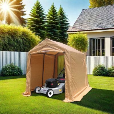 Streamdale 7x12FT Portable Garage Shelter with Roll-Up Doors & Vents