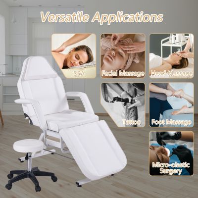 Streamdale 3-Section Facial Bed with Hydraulic Stool