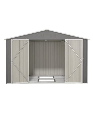 Streamdale 10x8FT All-Weather Metal Storage Shed with Lockable Doors