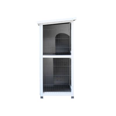 Streamdale 2-Story Outdoor Rabbit Hutch with Run & Removable Trays