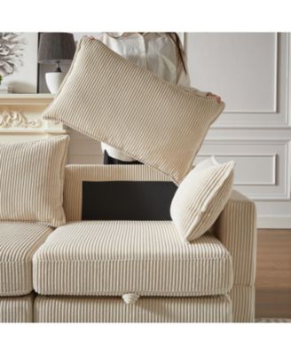 Streamdale Modular Sectional Sofa with Storage and Convertible Sleeper