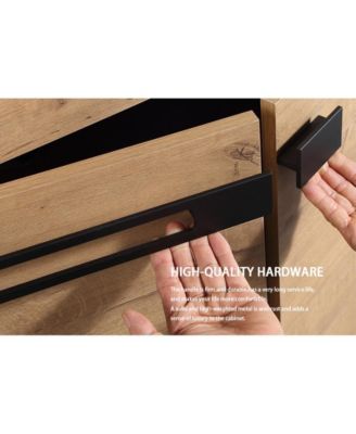 1Pc Silent-Closing Doors &amp; Adjustable Shelf Dual-Purpose Bathroom Vanity Cabinet