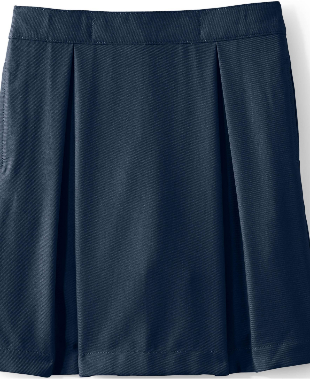 Lands' End Little Girls School Uniform Solid Pleated Skort Top of Knee
