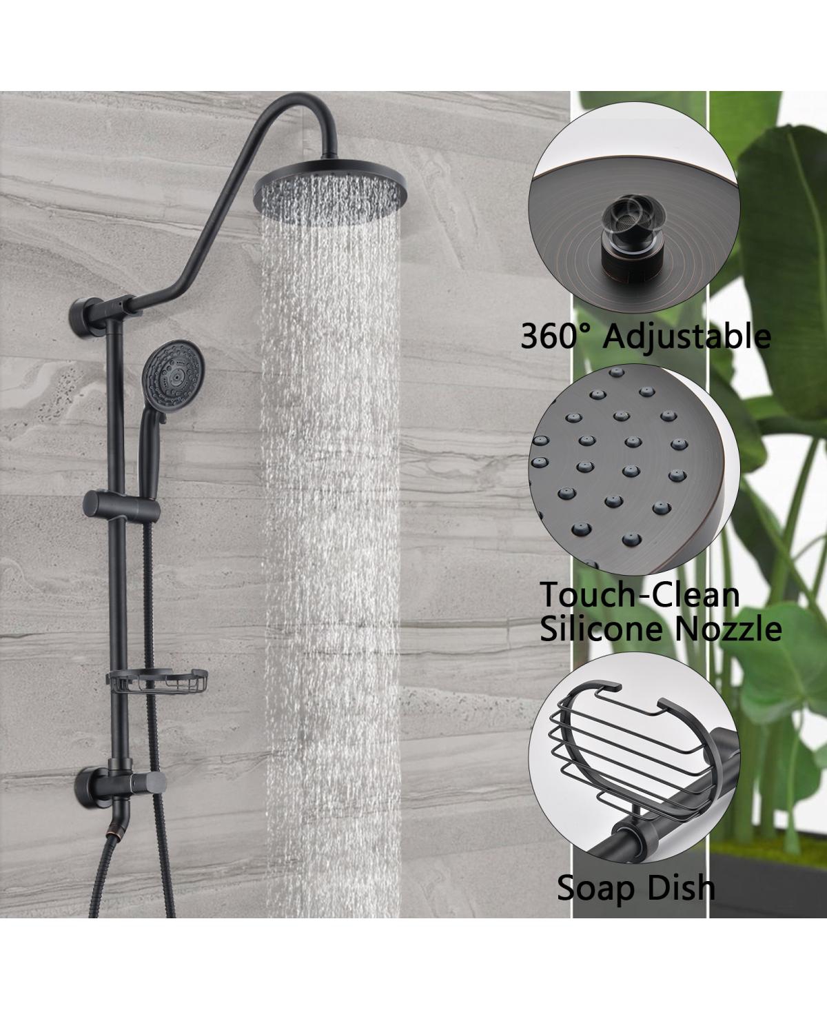Streamdale Furniture Shower Head With Handheld Shower System With 8