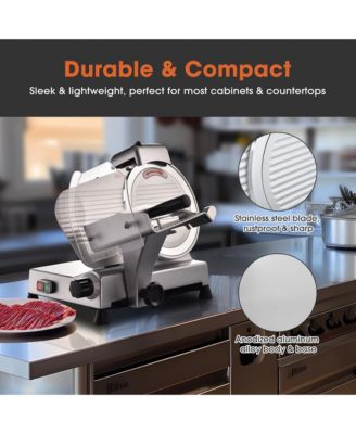 10" Blade Commercial Meat Slicer Deli Food Cheese Veggies Kitchen Restaurant 240w 530RPM