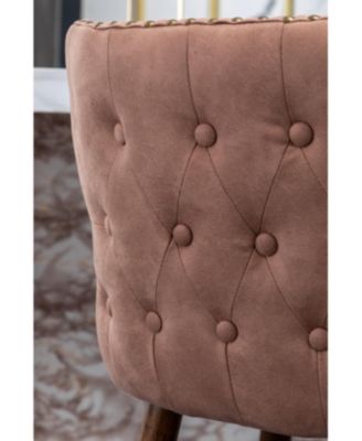 Wing-Back Suede-Like Counter Height Stools