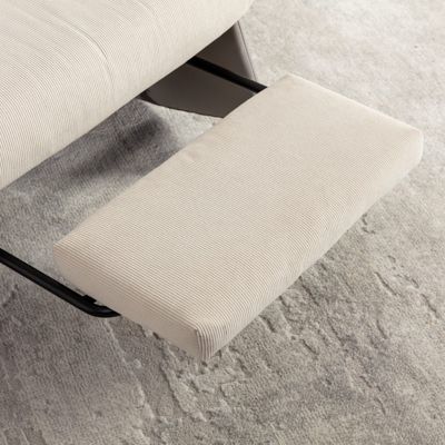 Adjustable Soft-Backed Comfort Rocking Chair with Leg Support