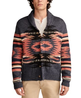 Lucky Brand - Men's Southwestern Shawl-Collar Cardigan Sweater