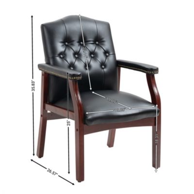 Boss Office Products Traditional Ivy League Guest Chair
