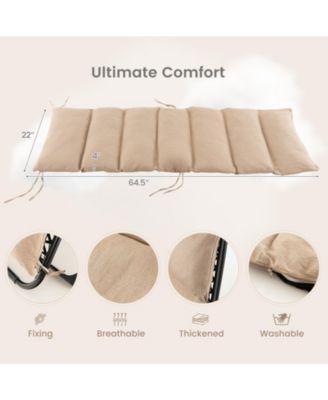 Adjustable Metal Zero Gravity Lounge Chair with Removable Cushion and Cup Holder Tray