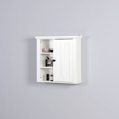 Bathroom Wooden Wall Cabinet With A Door 20.86x5.71 X 20 Inch