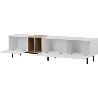 Modern 80" TV Stand with Large Storage
